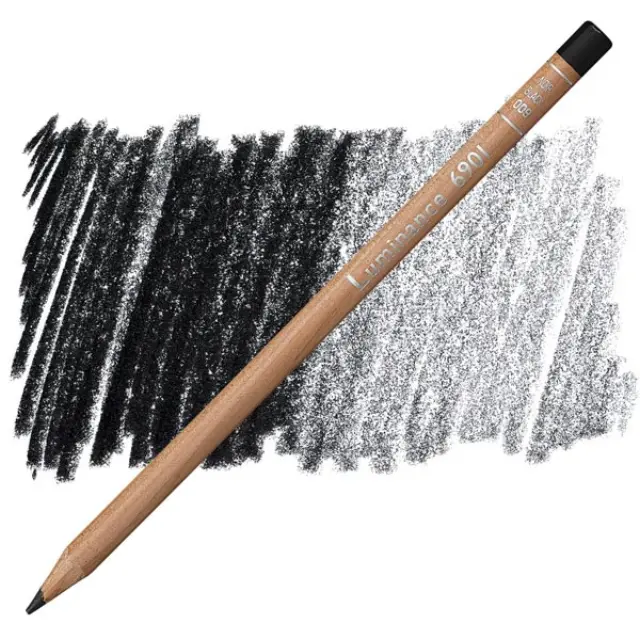 Ξυλομπογιά Caran d'Ache Luminance - 009 Black