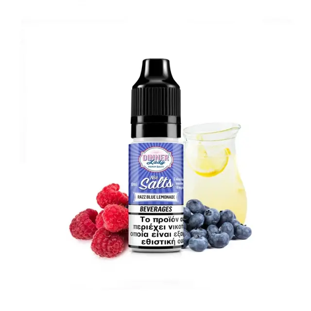 Dinner Lady Salt Razz Blue Lemonade 10ml 20mg