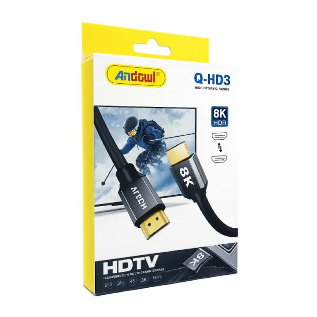Andowl Καλώδιο HDMI 2.1 8K HDR 3m Q-HD3 - HDMI 2.1 8K HDR Cable 0751208
