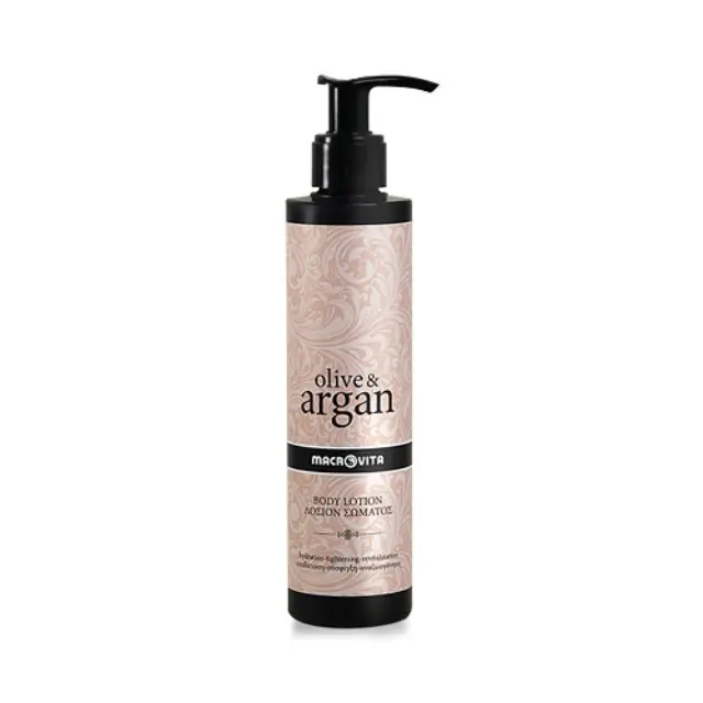 Macrovita Olive + Argan Body Lotion 200ml (Λοσιόν Σώματος) Με Λάδι Ελιάς και Έλαιο Άργκαν