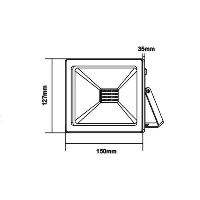 LED SMD ΠΡΟΒΟΛΕΑΣ 12-24V DC 20W 6000K 1760LM IP66 Ra80 ΜΑΥΡΟ / Q2060DC 2