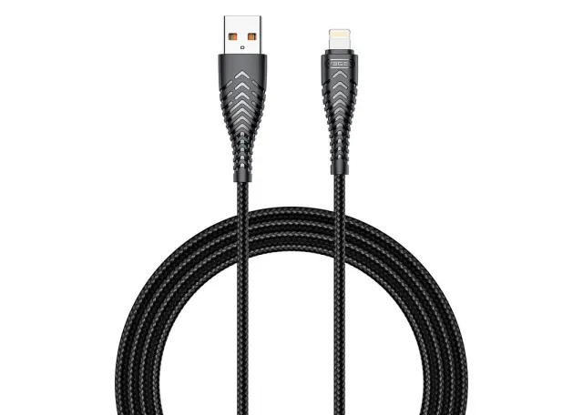 Veger V105 Braided USB to Lightning Cable Μαύρο 1.2m (V105)