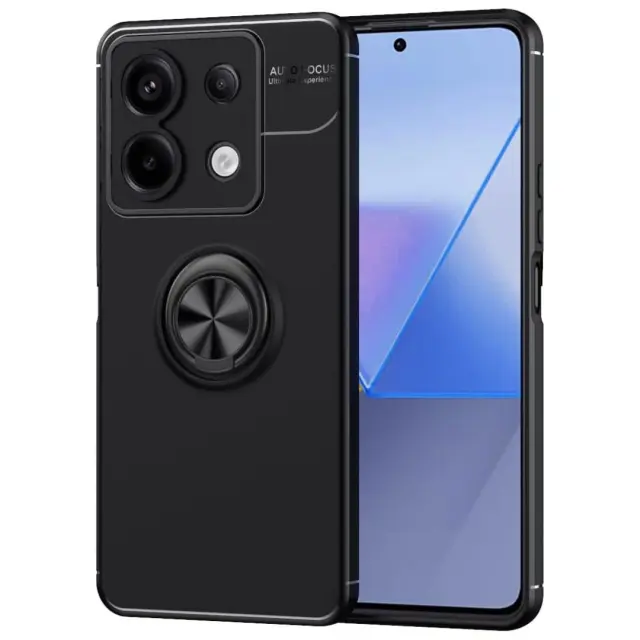 Θήκη Ancus AutoFocus Shock Proof με Ring Holder για Xiaomi Redmi Note 13 5G TPU Μαύρη