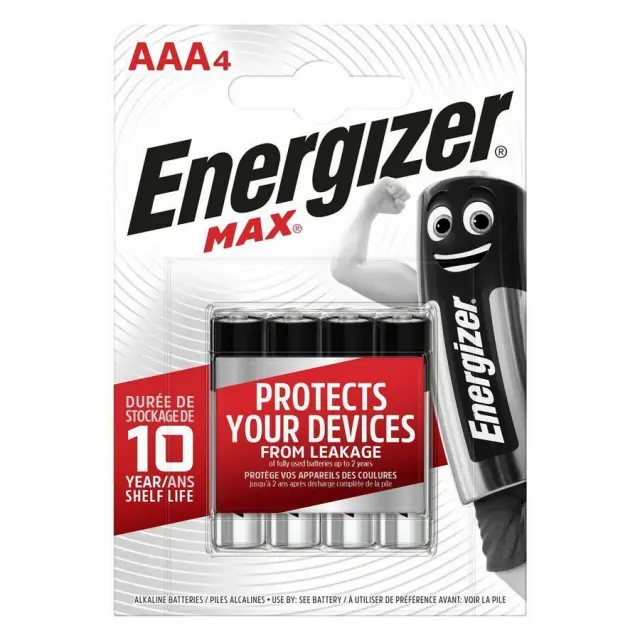 Energizer Max Alkaline Μπαταρία AAA (4 τμχ) 01.001.0126