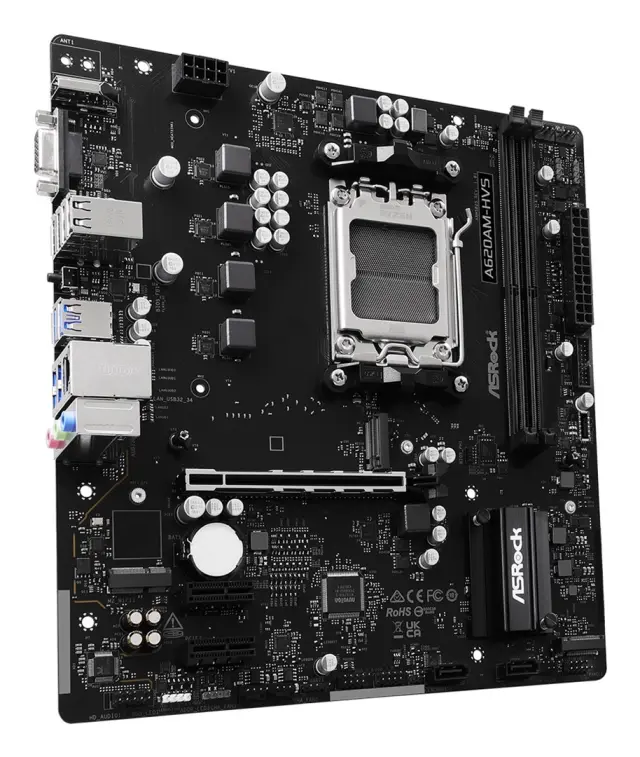 ASRock Motherbaord A620AM-HVS AM5 mATX HDMI DDR5 (90-MXBSR0-A0UAYZ)
