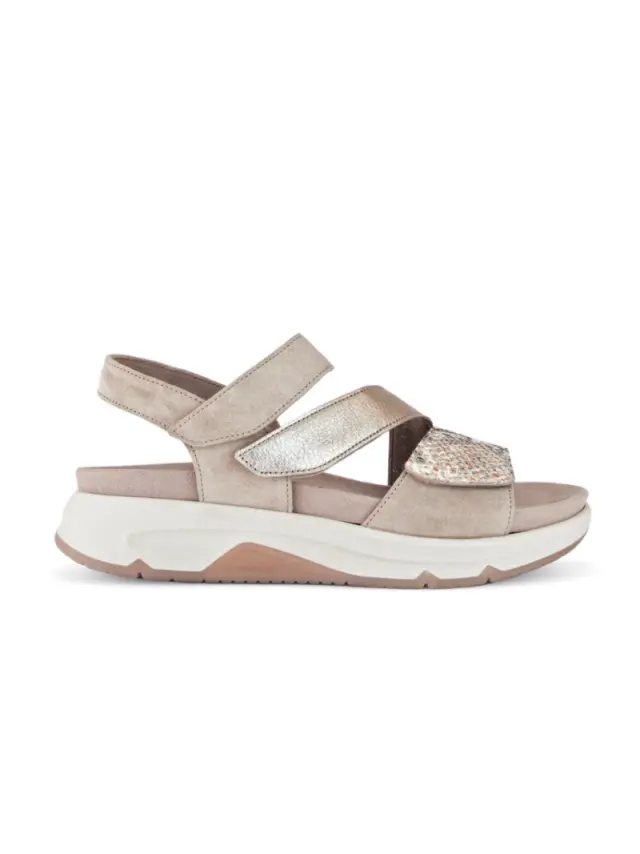 Gabor Πέδιλα Γυναικείο δέρμα Nubuck/δέρμα Μπεζ GAB/26887 63-PUDER 3