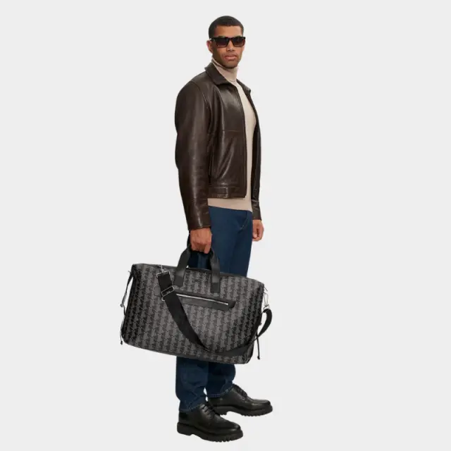 Σάκος Lacoste The Blend 3NU4799LX-LGH45 Μαύρο Γκρι - ONESIZE 2