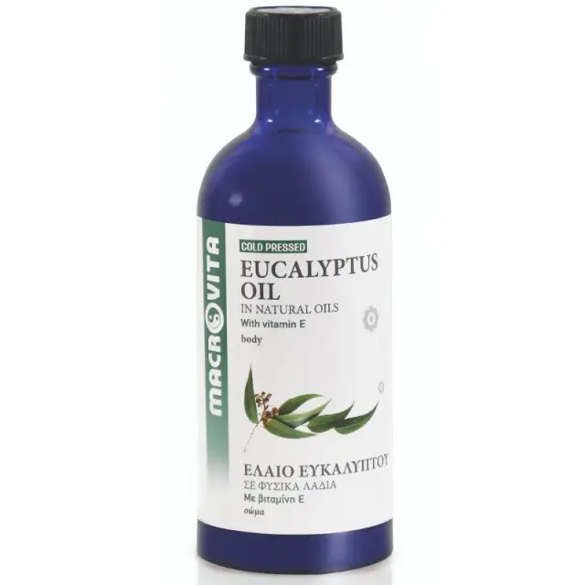 Macrovita Cold Pressed Eucalyptus Oil In Natural Oils With Vitamin E Body 100ml
