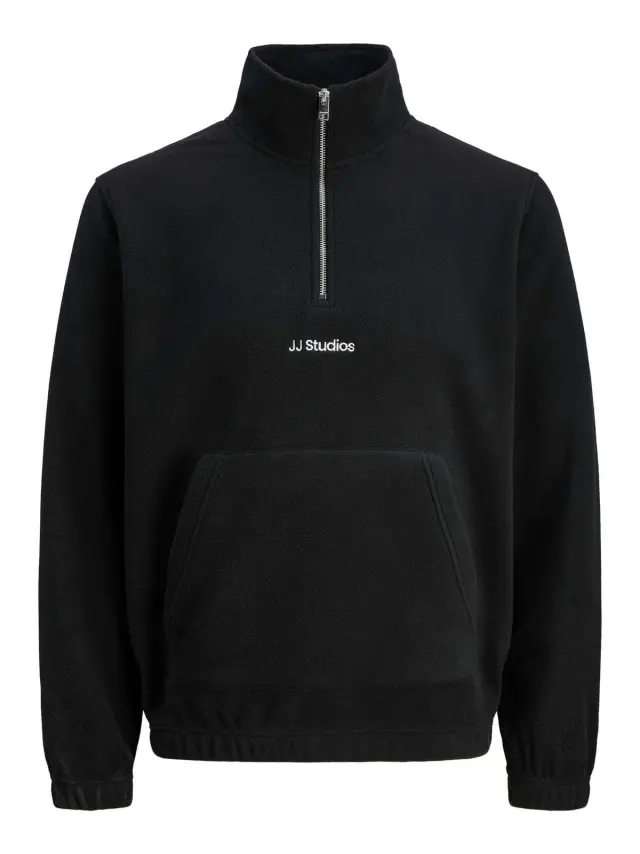 JJESOHO HALF ZIP FLEECE SN Black