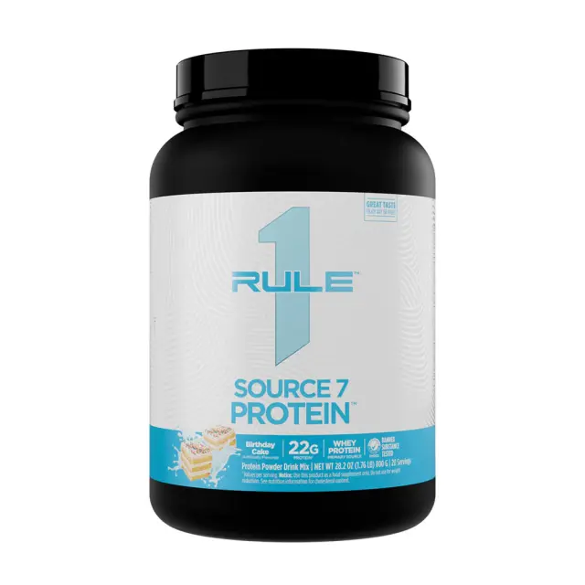 Rule1 Source 7 Protein Birthday Cake, 20 Servings