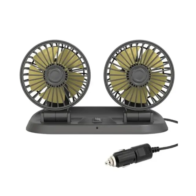 Pervoi Ανεμιστήρας Αυτοκινήτου 12v CTC-650 - Car Dual Head Fan Z891104 2