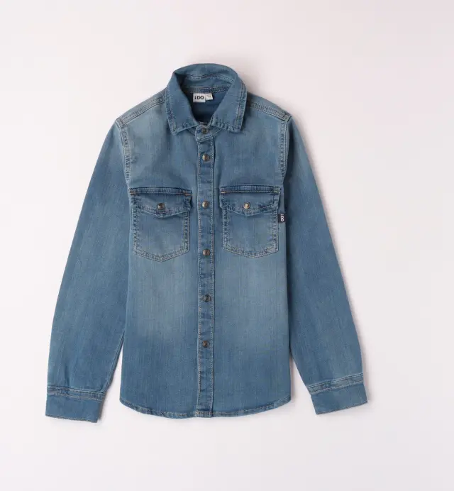LONG SLEEVED SHIRT PALE STONE WASHED