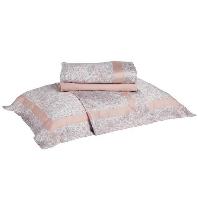 Σετ Σεντόνια 240x270 Υπέρδιπλα Executive Das Home 1707 Pink Χωρίς Λάστιχο100% Tencel 3
