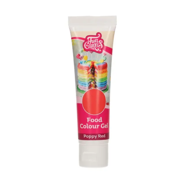 FunCakes Χρώμα σε Τζελ - Poppy Red - 30γρ. 2