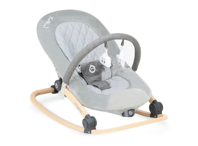 Momi Lumiwood Gray Βρεφικό Ρηλάξ Με Δόνηση Και Μελωδίες 2