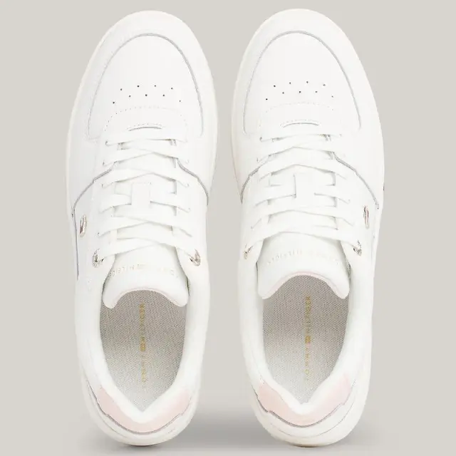 Tommy Hilfiger - Γυναικεία Sneakers Flag Basket FW0FW08081-0LA Εκρού - 40 3