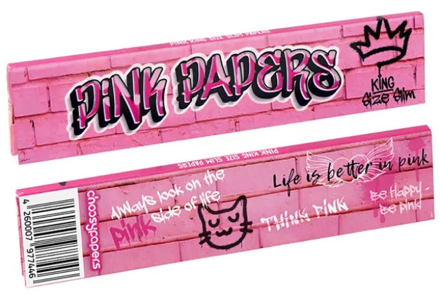 Choosypapers Χαρτάκια King Size Slim 32φ. - Pink Graffiti