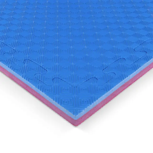 AMILA Δάπεδο Προστασίας EVA Διαμάντι 100x100cm 2,5cm Κόκκινο-Μπλε (36640)