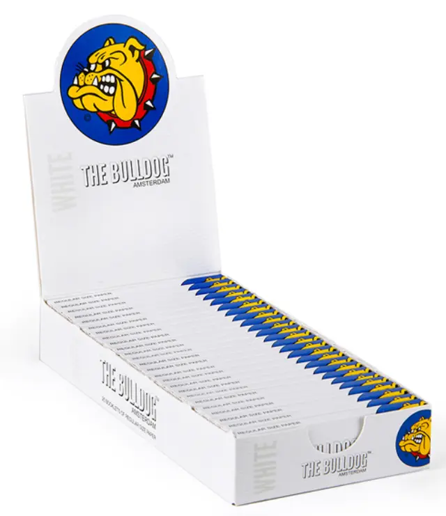 The Bulldog Χαρτάκια 50φ. - Ασπρο 25τεμ.