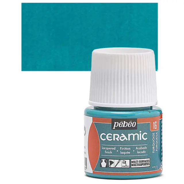 Pebeo Ceramic Καλυπτικό Σμάλτο - 16 Turquoise - 45ml
