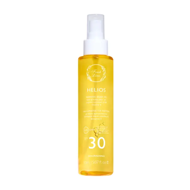 Fresh Line Αντηλιακό Λάδι Σώματος για Μαύρισμα Helios Tanning Body Oil SPF30 150ml