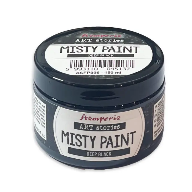 Misty Paint Stamperia 150ml, Deep Black