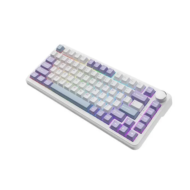 Ajazz Gaming Keyboard AK820 Max RGB Magnetic Switches White / Purple (AK820MAX-WM-PWB) 2