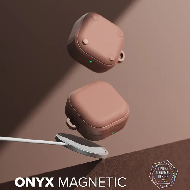 Ringke Onyx Magnetic Magsafe Samsung Galaxy Buds 4 / 4 Pro Constant Coral 2