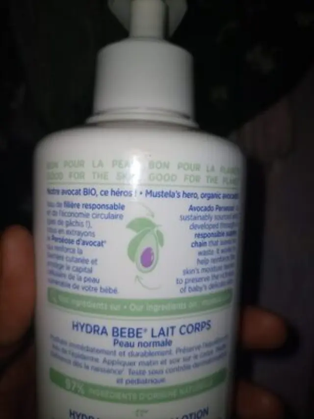 Hydra Bebe Body Lotion Ενυδατική Κρέμα Σώματος με Βιολογικό Αβοκάντο 750ml 2