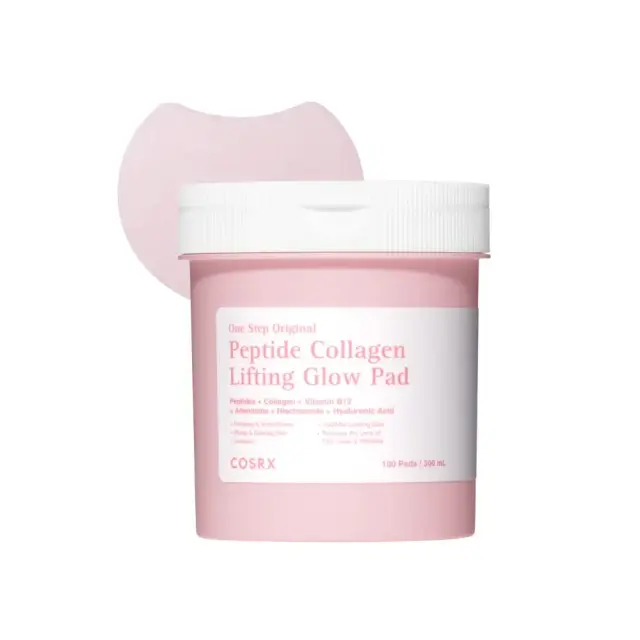Cosrx One Step Original Peptide Collagen Lifting Glow Pad Επιθέματα Προσώπου με Πεπτίδια και Κολλαγόνο, 100τμχ