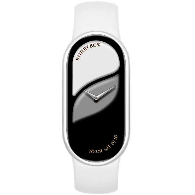 Xiaomi Smart Band 10 BHR07Y5GL 1.72" AMOLED Αδιαβροχοποίηση έως 5ATM Ceramic Pearl White 2