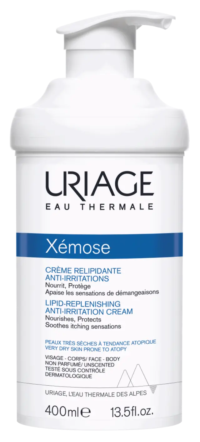 Uriage Xemose Cream Μαλακτική Κρέμα Προσώπου & Σώματος για Δέρμα με Τάση Ατοπίας, 400ml 2