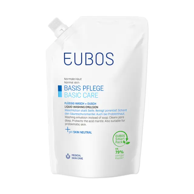Eubos Liquid Washing Emulsion Blue Refill Ανταλλακτικό 400ml
