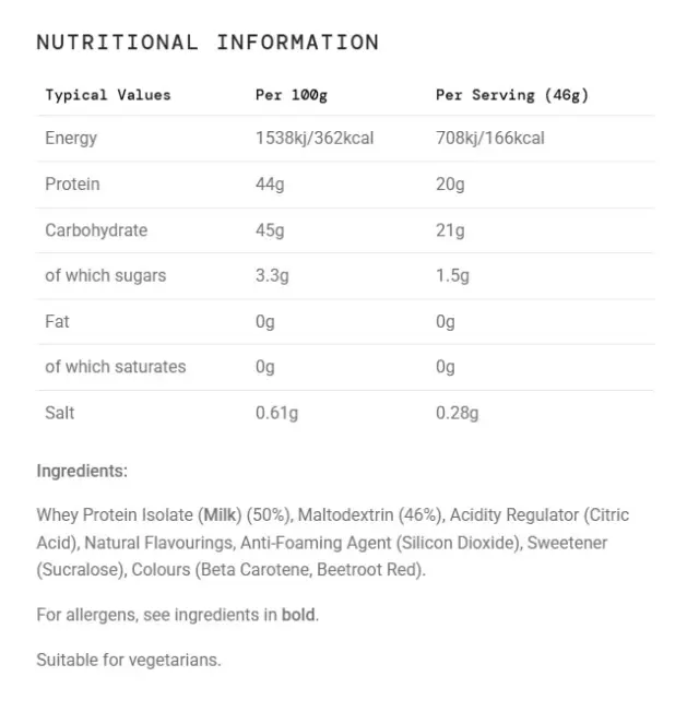 Science in Sport Rego Clear Recovery Peach, 460 g 2
