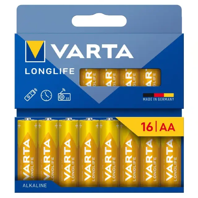 Μπαταρία Αλκαλική Varta Longlife AA LR06 Mini Minion 16άδα