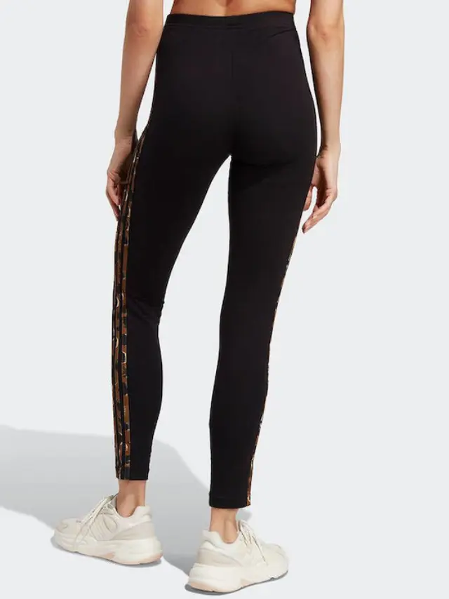 Adidas Training Γυναικείο Cropped Κολάν Ψηλόμεσο IC9678 Μαύρο - M 2