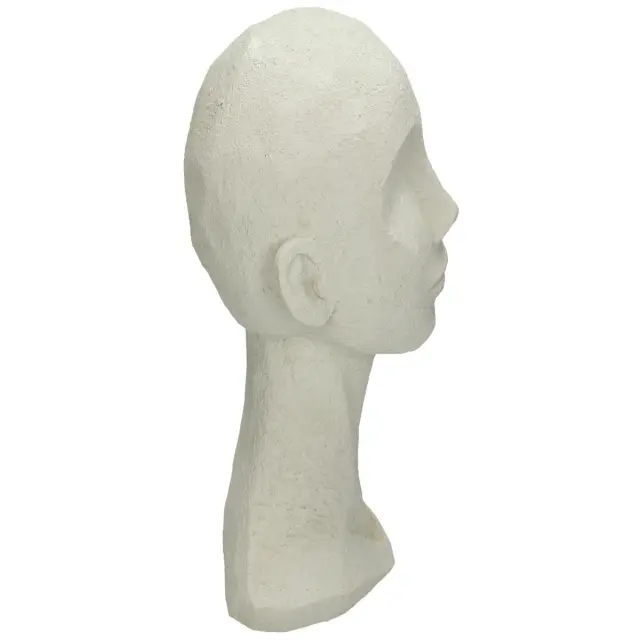 Διακοσμητικό Κεφάλι Λευκό Polyresin 17.5x15.5x28.4cm 2