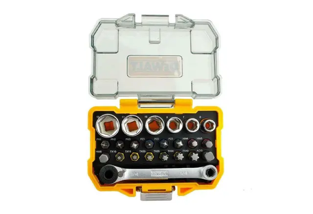 Dewalt DT71516-QZ Καστάνια με Καρυδάκια 1\4" 24τμχ 2