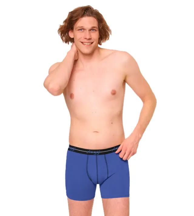 Sloggi Men Μακρυά Μποξεράκια Start Short Συνδυασμός Έντονο Μπλε Μαύρο 2-Pack - 2XL 2