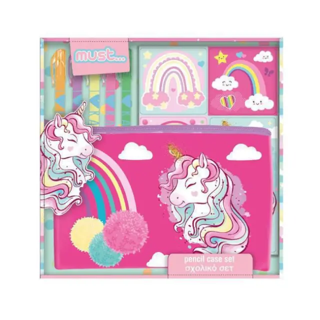 Must Σχολικό Σετ 7 τεμ. σε Pvc Τσαντάκι Unicorn (000585165)