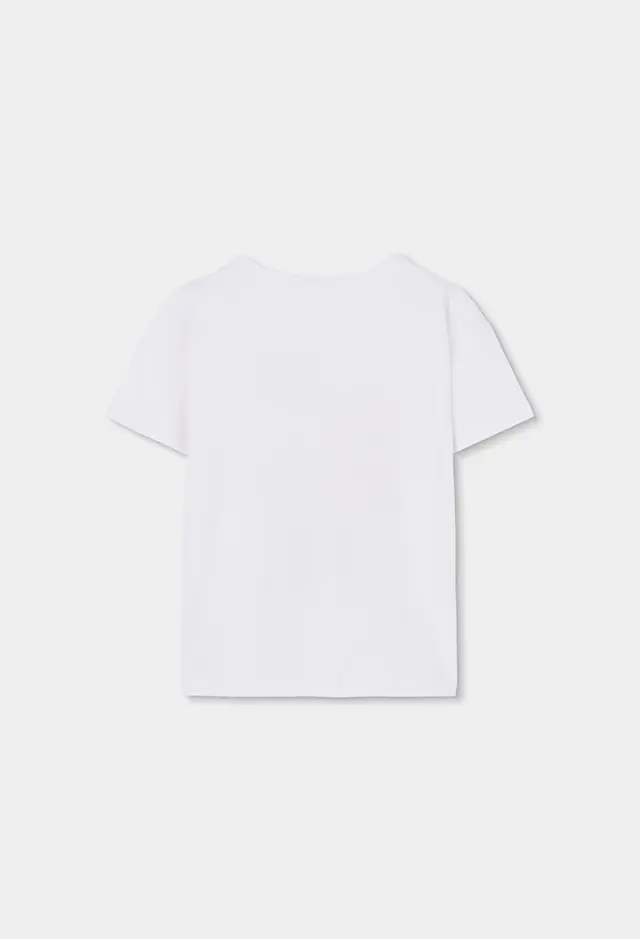 Boboli Knit t-shirt με τύπωμα για κορίτσι 493028-1100 2