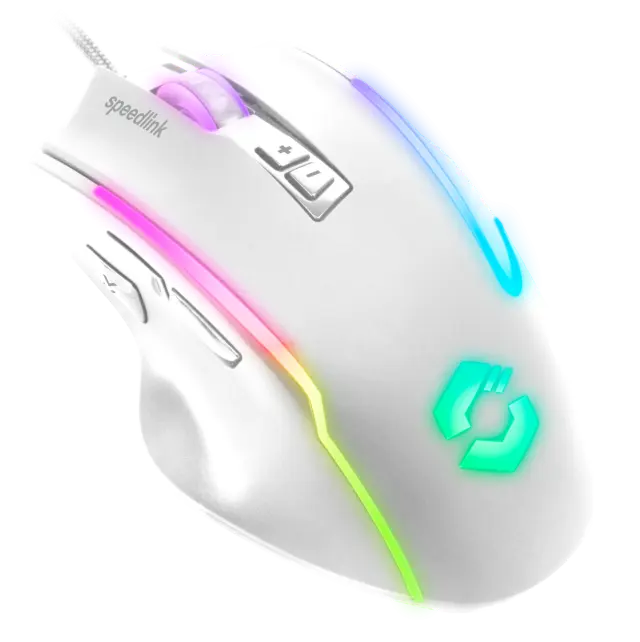 Speedlink - DECUS NX RGB Gaming Mouse - White - Computers