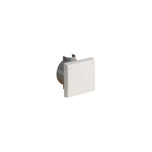 PERILEX flush mounted socket with wall socket, 16 A, IP44 white