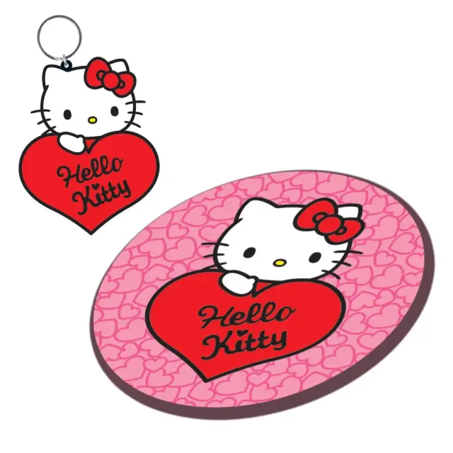 Pyramid HELLO KITTY Κουπα 315ml και Δωρο Μπρελοκ - My Haert - Gift Set 3