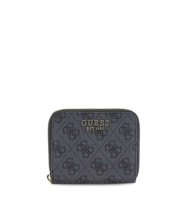 Πορτοφόλι GUESS Laurel Small Zip Around SWSG7459137 Ανθρακί