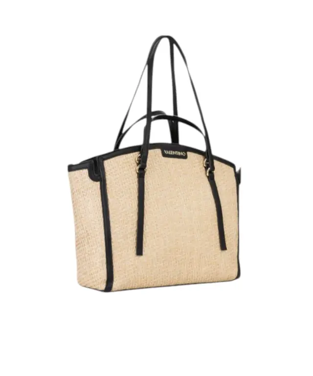 Valentino Bags - Γυναικεία Τσάντα Ώμου Demetra VBS9R901-G41 Μπεζ/Μαύρο 2