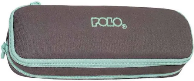 POLO PENCIL CASE DUO BOX ASH/TURQUOISE-ΣΤΑΧΤΙ/ΤΙΡΚΟΥΑΖ 2