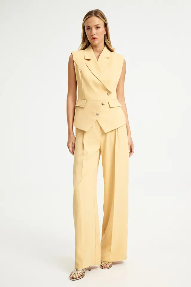 Tailored Γιλέκο με Χρυσά Κουμπιά TINOS VEST - XS 3