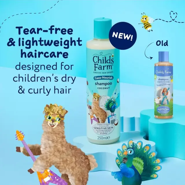 Childs Farm Coco-Nourish Coconut Shampoo Παιδικό Σαμπουάν με Άρωμα Καρύδα για Ευκολοχτένιστα Μαλλιά 250ml 2