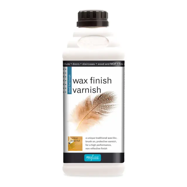 Βερνίκι νερού με χρώμα Wax Finish Varnish POLYVINE φινίρισμα κεριού 500ml Διάφανο Σατινέ